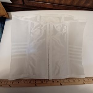 Rago white girdle corset shapewear size 12